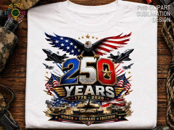 250 Years of Freedom Patriotic Eagle PNG: A Design Asset for the Semiquincentennial