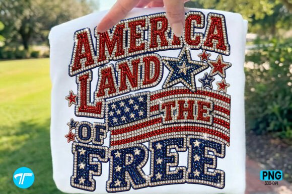 4th July America USA Land of the Free: Design for Independence