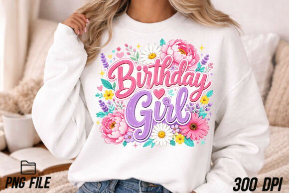 Birthday Girl Png Floral Birthday Png: A Designer's Playful Toolkit
