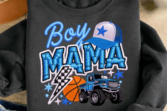 Boy Mama Mom Monster Truck Sports PNG: Bold Design for Fierce Apparel