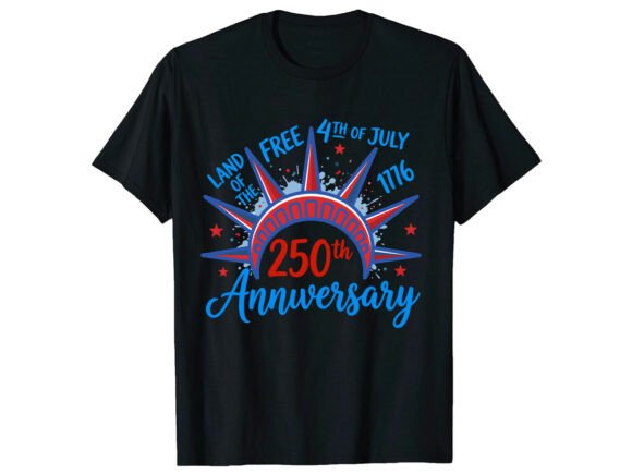 Celebrate the 250th: A Bold 4th of July T-Shirt Design