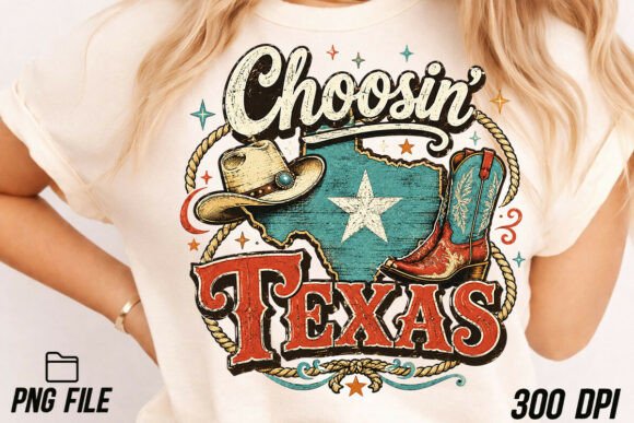 Choosin' Texas Tshirt, Country State PNG: A Designer's Guide