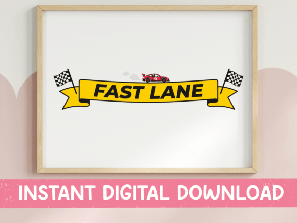 Fast Lane Racing SVG: Capture the Spirit of Speed