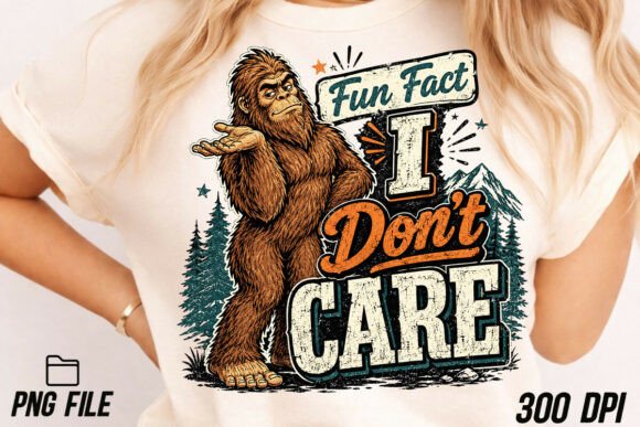 Funny Bigfoot Sarcastic Sasquatch PNG: Bring Humor to Your Designs