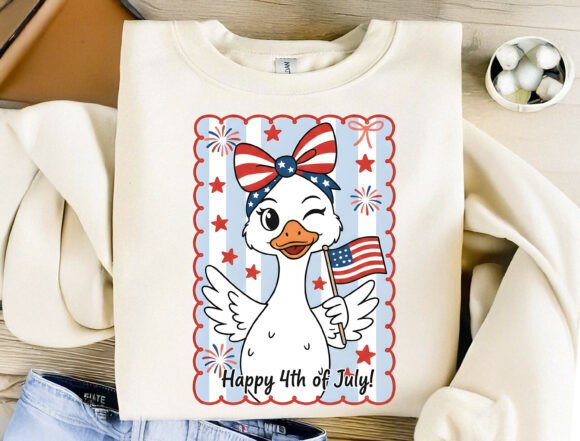 Happy 4th of July Duck PNG: A Playful Patriotic Design Asset
