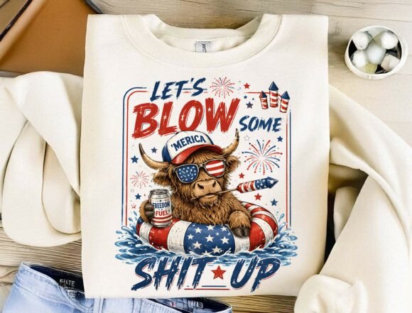 Patriotic 4th of July Sublimation: A Design Asset with Attitude