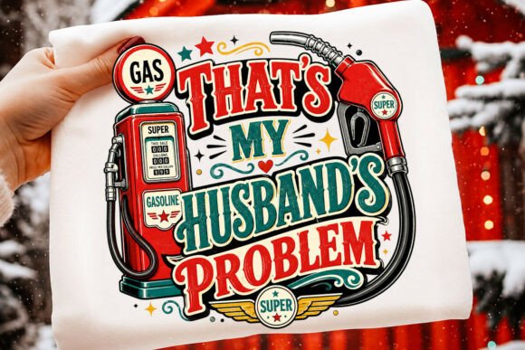 That’s My Husband’s Problem PNG: Witty Sublimation for Graphic Tees