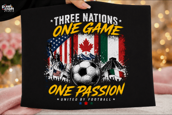 Three Nations One Game Soccer PNG: A Visual Anthem for North American Football