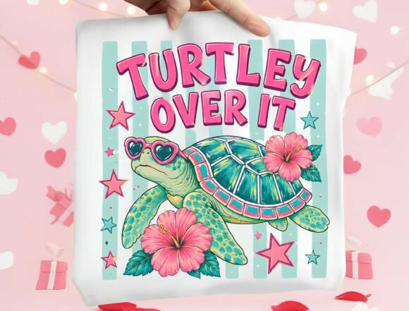 Turtley Over It: A Sea Turtle PNG for Maximum Sass