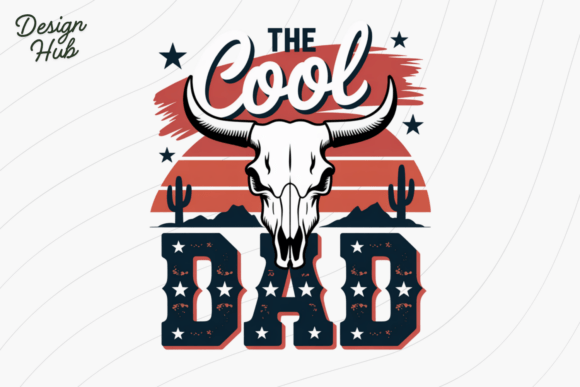 Western Skull Cowboy Dad Shirt PNG: Bold Western Design for the Coolest Dads